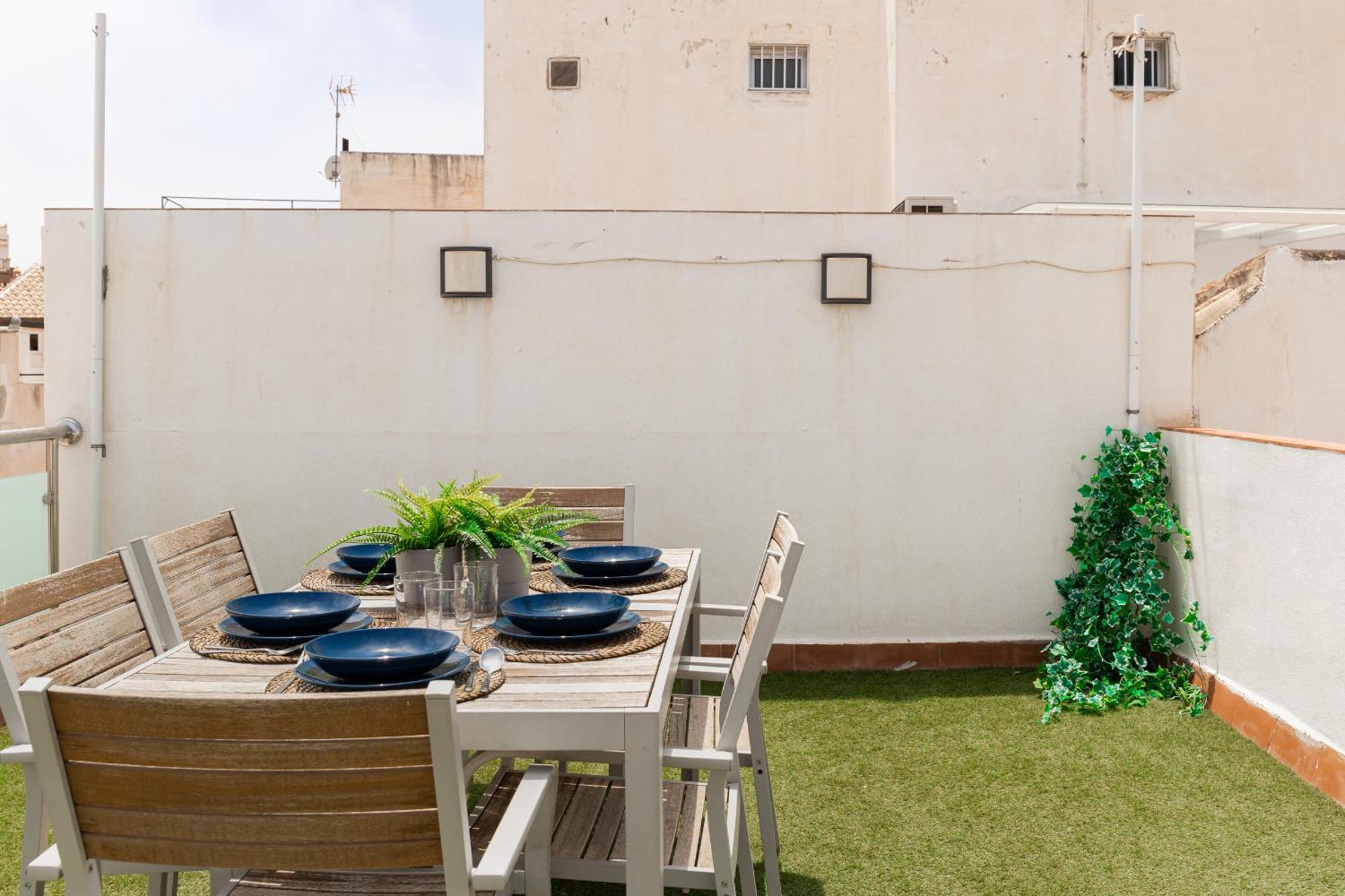 马拉加C103 - Sunny Terrace, Old Town Views公寓 外观 照片